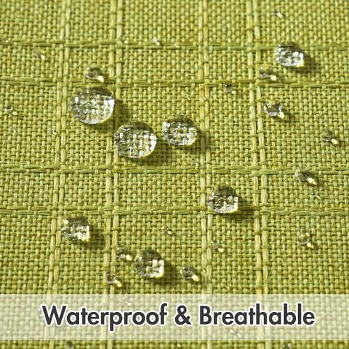 MIULEE Outdoor Waterproof Throw Pillow Covers Decorative Farmhouse Water Resistant Cushion Covers for Tent Patio Garden Couch Sofa Pack of 2, 20x20 Inch Dark Brown