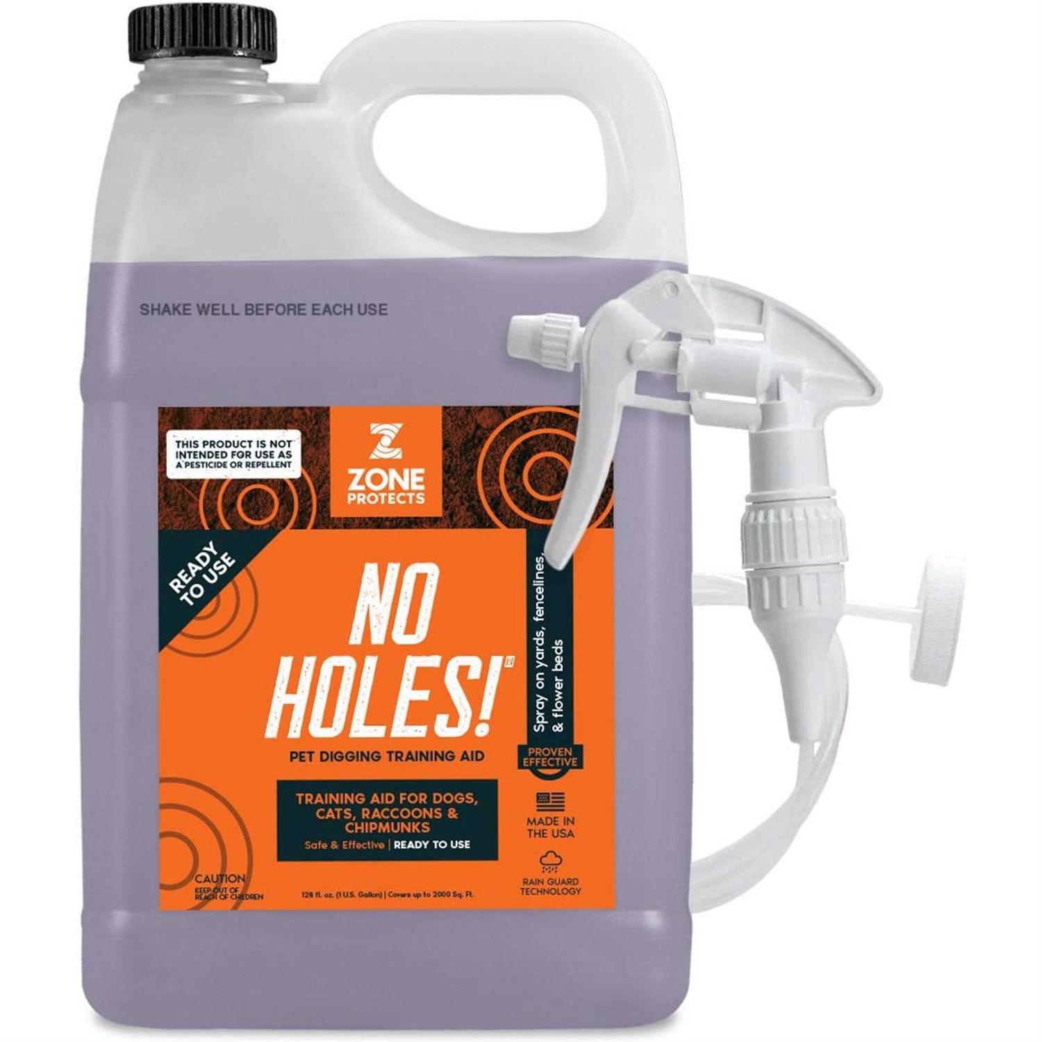 Zone Protects No Holes! Digging Dog Prevention Gallon with Trigger Sprayer - Pet Supplies online store