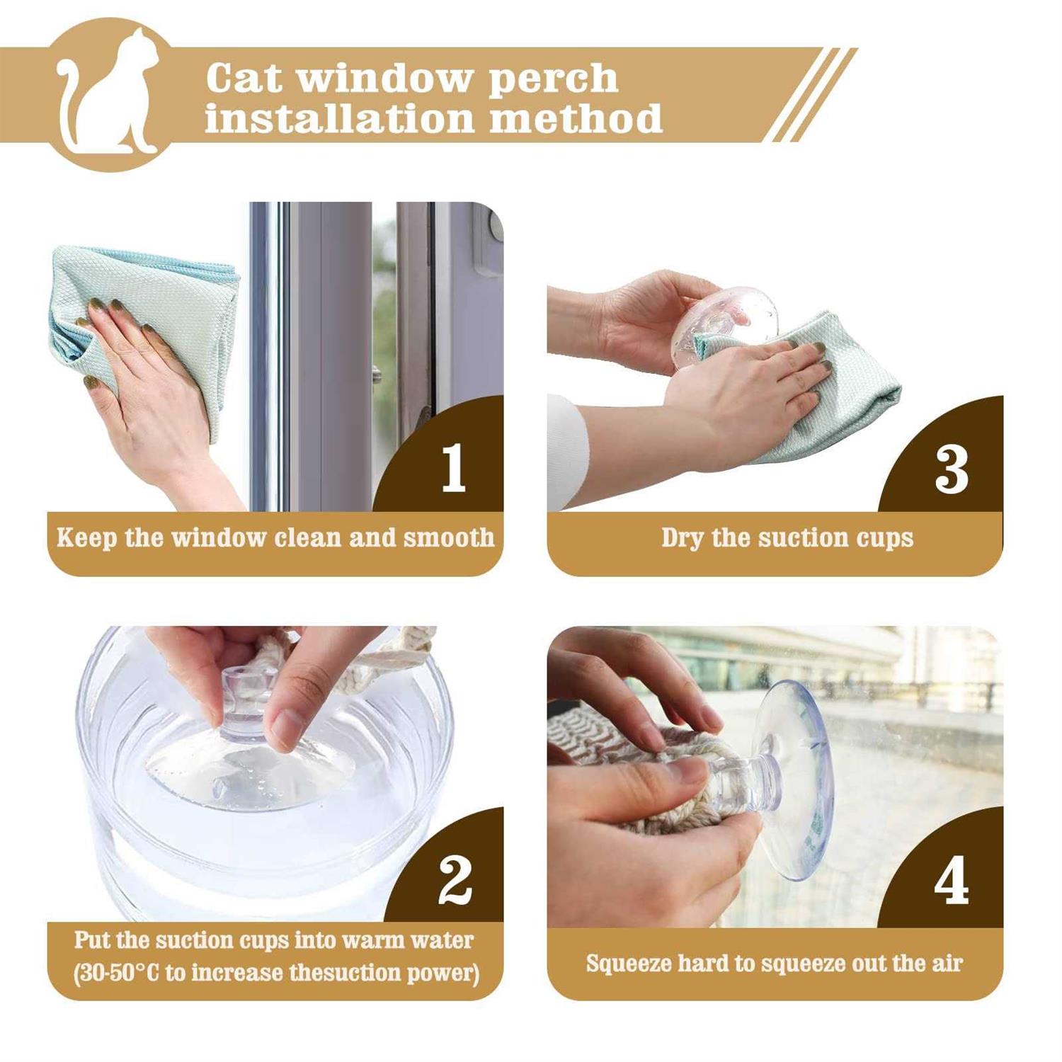 VAEScOL cat window perch macrame cat hammock boho wall mounted pet resting seat bed for sunbathing - Pet Supplies online store