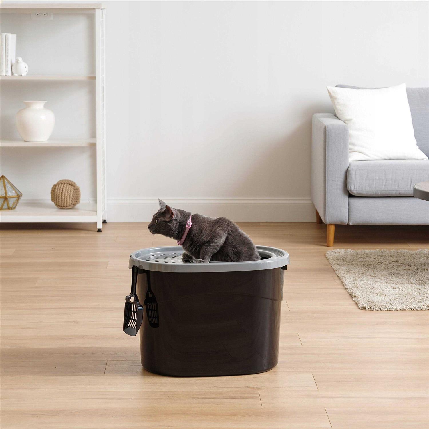 Iris Ohyama Top Entry Cat Litter Box - Pet Supplies online store