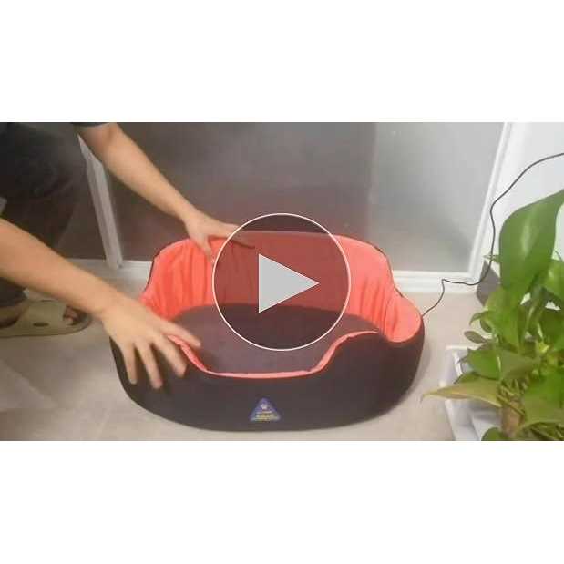 jojopepe washable dog bed heated cat bed for medium Small pets with warming temperature - Pet Supplies online store
