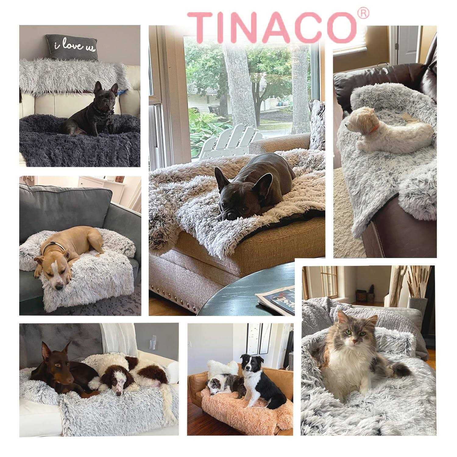 Tinaco Luxurious Calming Dogscats Bed Mats Washable Removable Couch Cover - Pet Supplies online store
