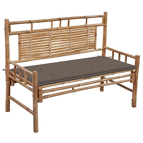 Patio Bench, Shower Bench Patio Chairs Shoe Bench Decorative Bench Suitable for Bedroom Garden Entryway Yard, with Cushion 47.2