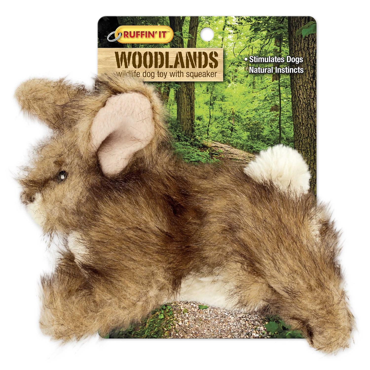 Ruffin' It Woodlands Rabbit Plush Dog Toy - Pet Supplies online store