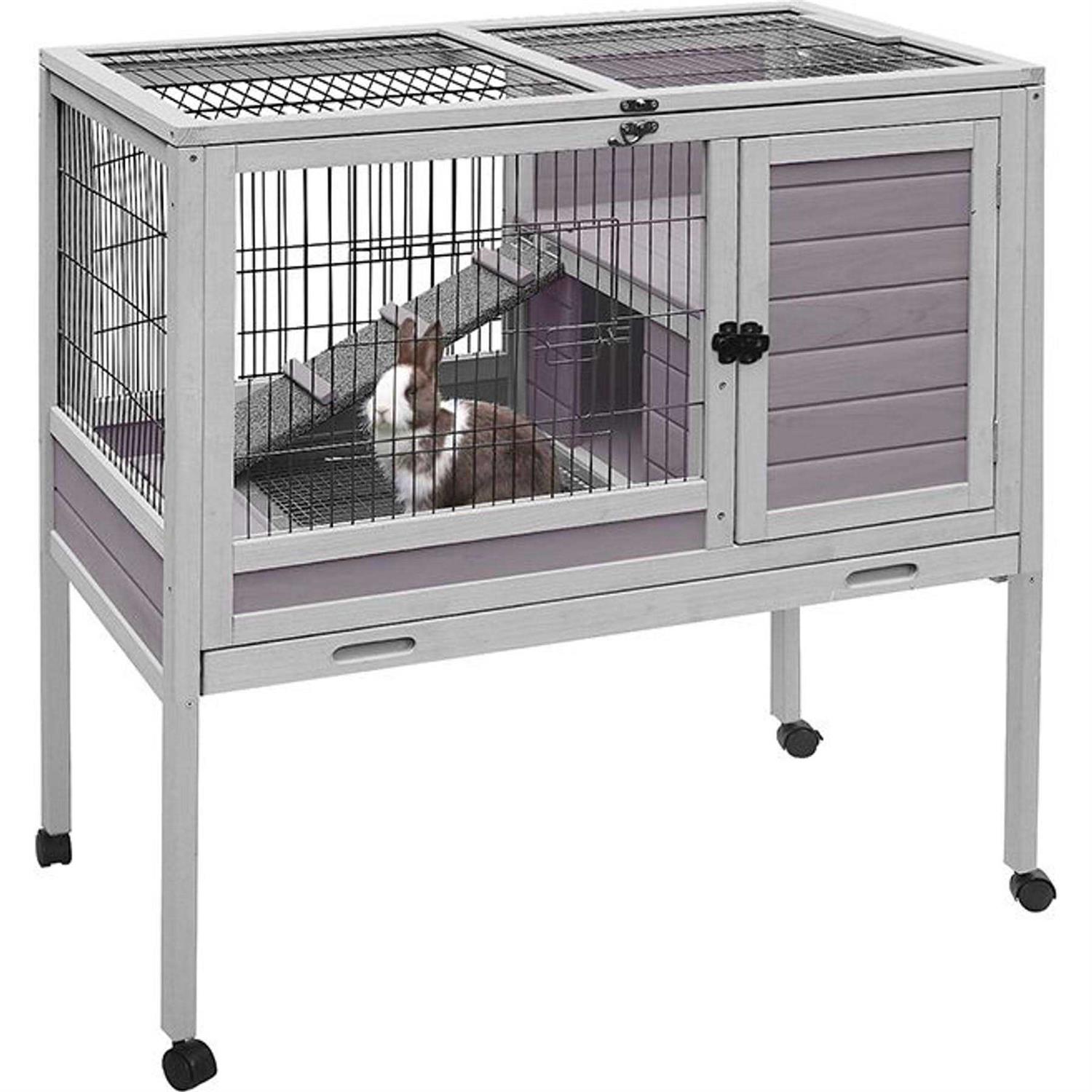 Aivituvin Small Rabbit Hutch with Pull Out Tray AIR53 - Pet Supplies online store