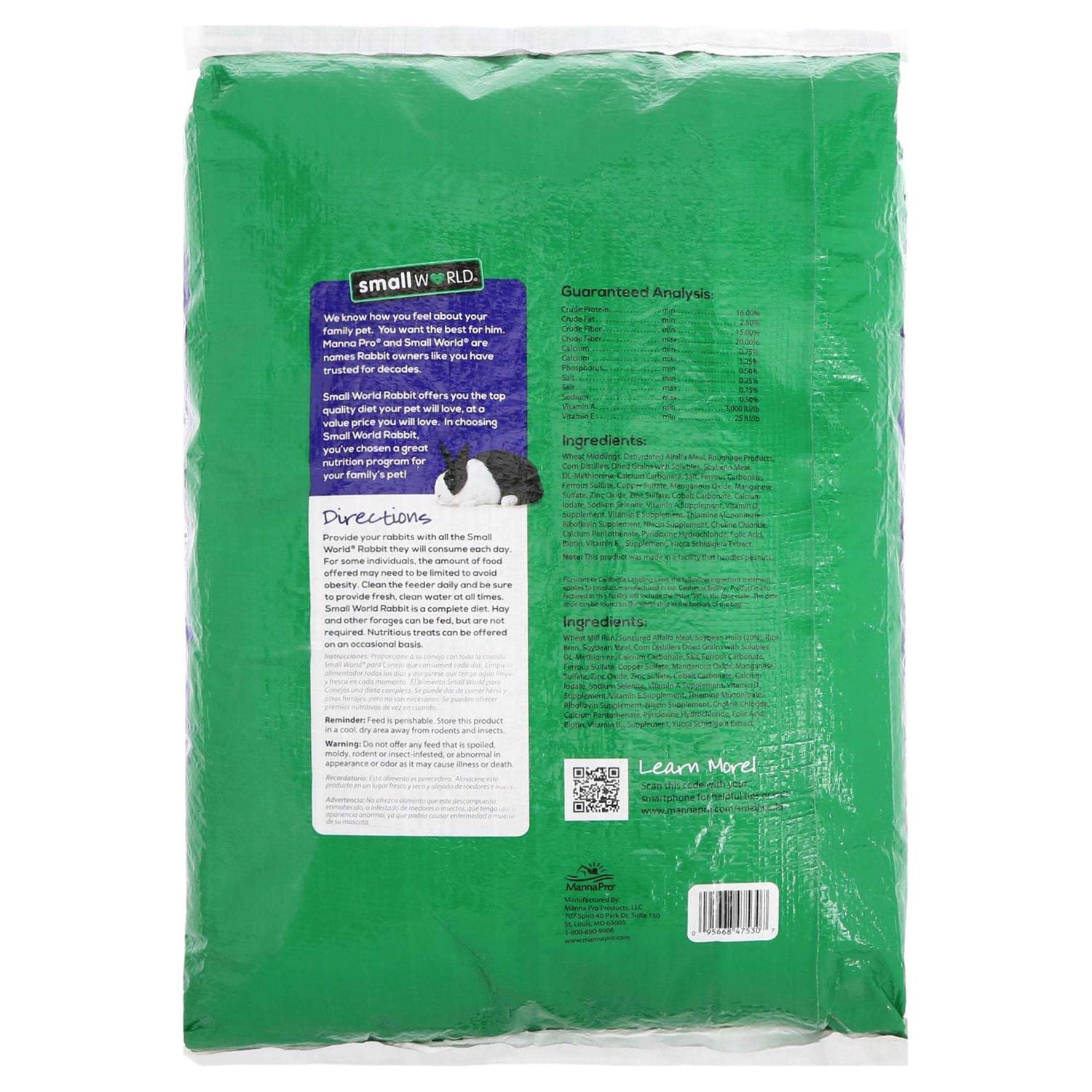 Small World Complete Rabbit Feed with Vitamins and Minerals - Pet Supplies online store