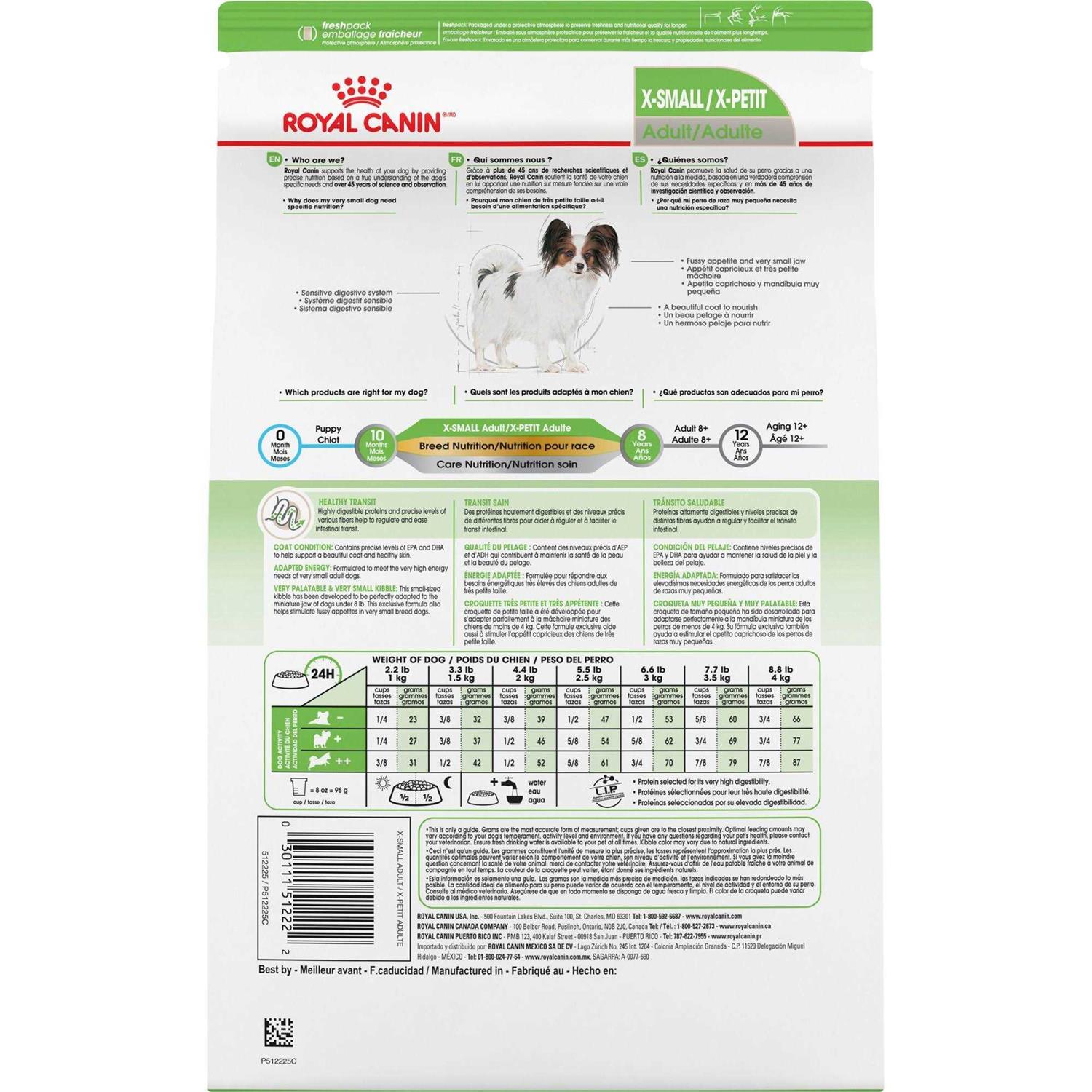 Royal Canin Size Health Nutrition X-Small Adult Dry Dog Food - Pet Supplies online store