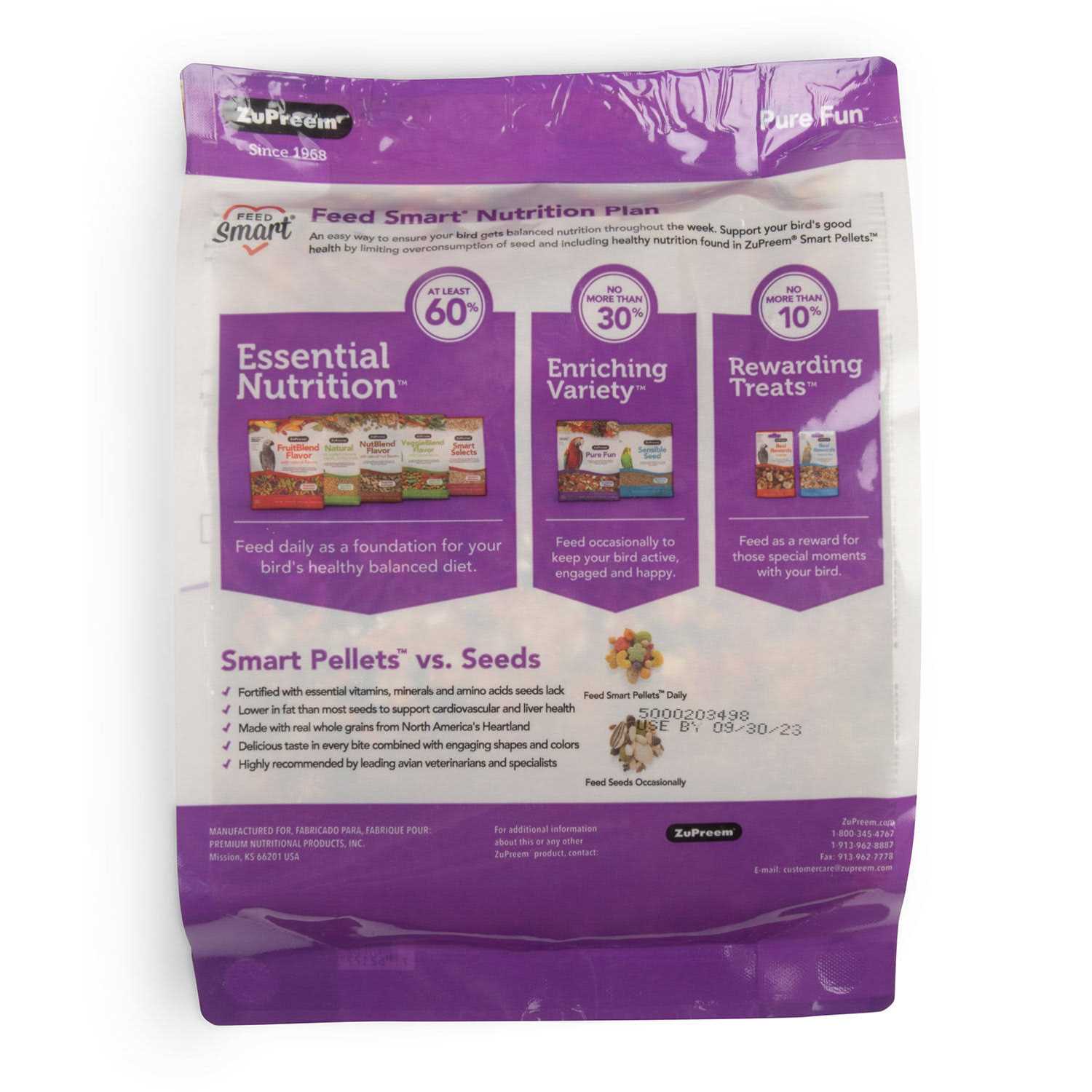 Zupreem Pure Fun Bird Food - Pet Supplies online store