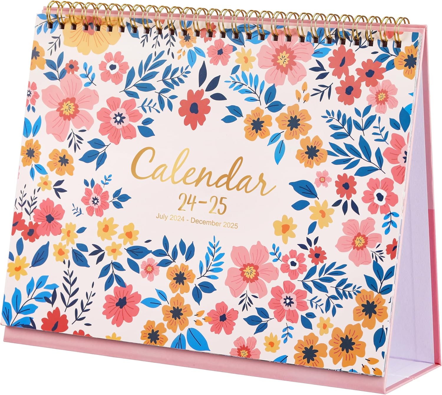 2024-2025 Desk Calendar - Jul.2024 – Dec.2025, Standing Flip Calendar 2024-2025, 18 Months Desktop Calendar, 10