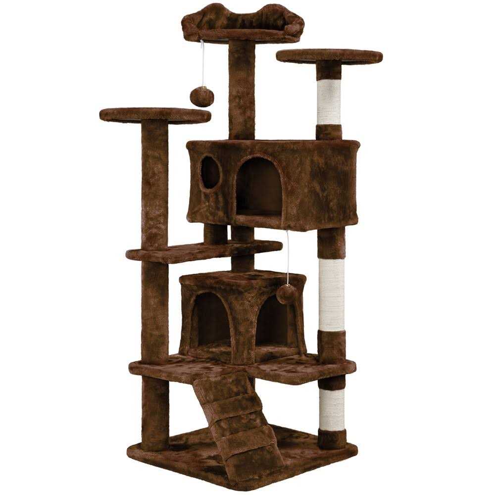 Yaheetech 54H Cat Tree with 2 Condos for Kittens Small Cats - Pet Supplies online store
