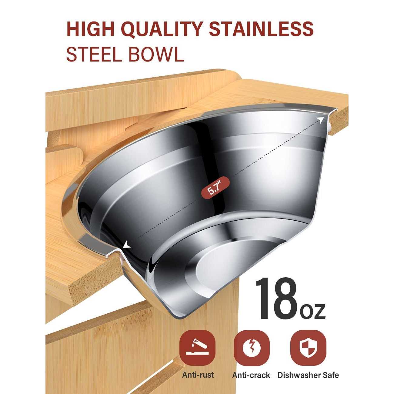 Vantic Elevated Dog Bowls-Adjustable Raised Dog Bowls with Stand for Small Size Dogs and Cats,Durable - Pet Supplies online store