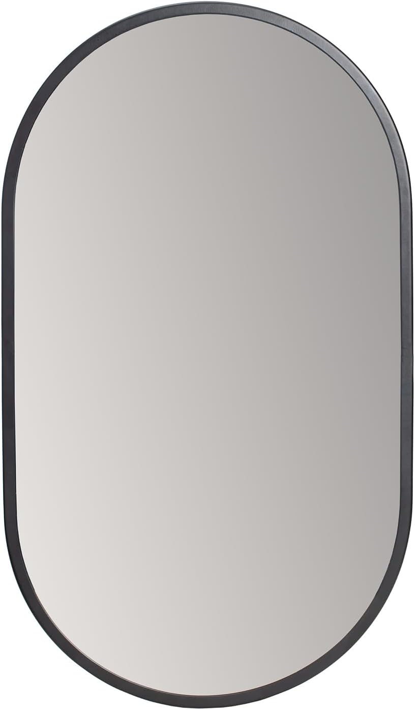 Habitat Décor Pluto Black Oval Mirror