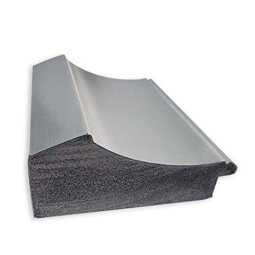 Amanti Art Bathroom Mirror, Peak Polished Nickel Narrow Wall Mirror for use as Bathroom Vanity Mirror Over Sink (28.5 x 40.5 in.) Beveled Mirror, Silver Mirror, Traditional Mirror from WI, USA