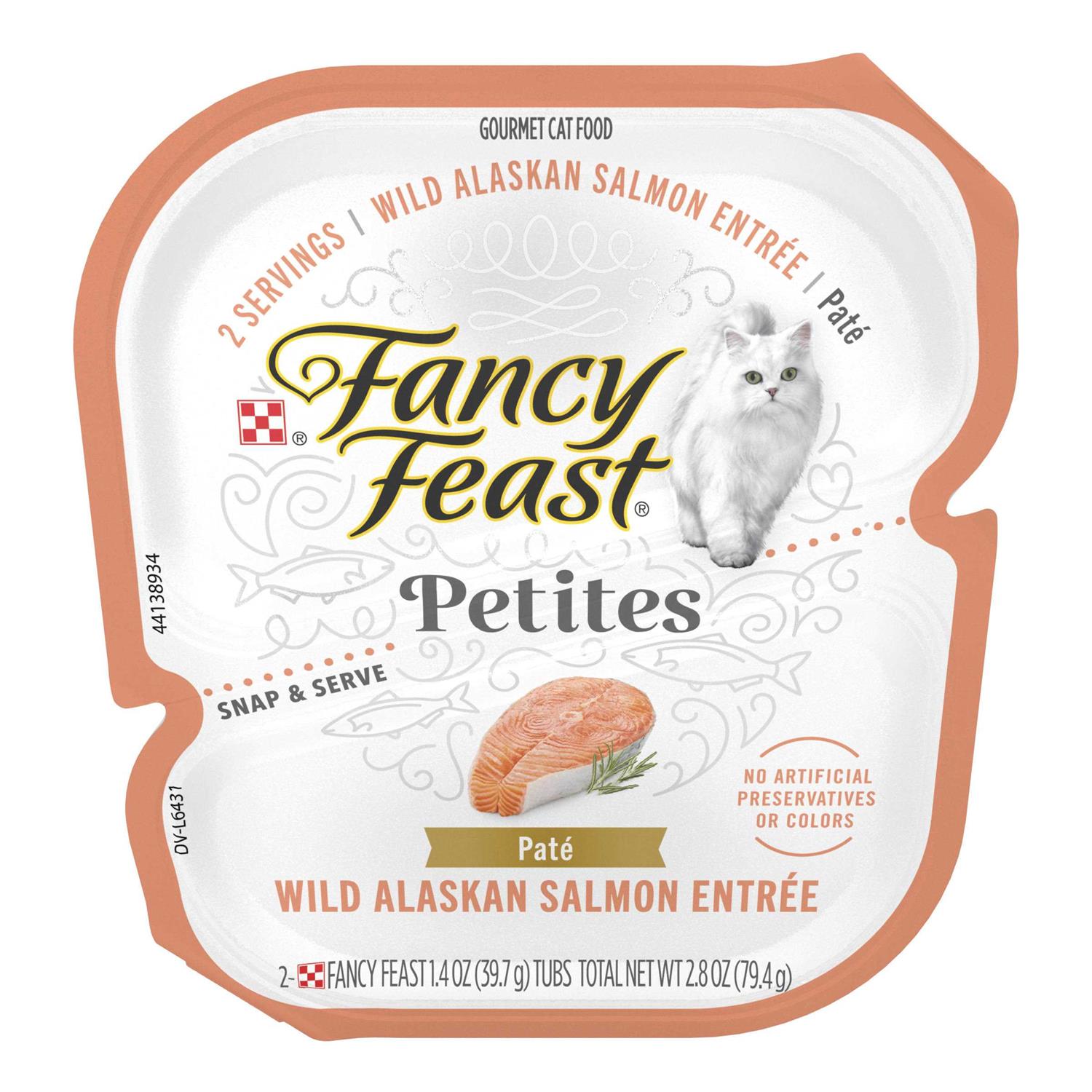 Fancy Feast Petites Wild Alaskan Salmon Pate Wet Cat Food - Pet Supplies online store