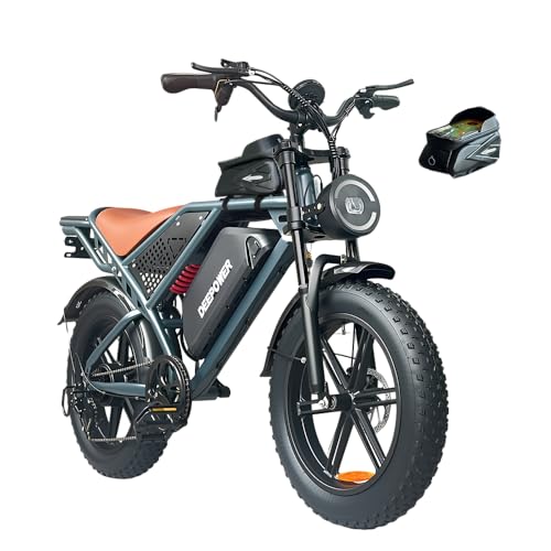 Electric Bike for Adult,1500W Peak Brushless Motor 30 MPH Fat Tire E Bike with 624-2880Wh Removable Battery 20