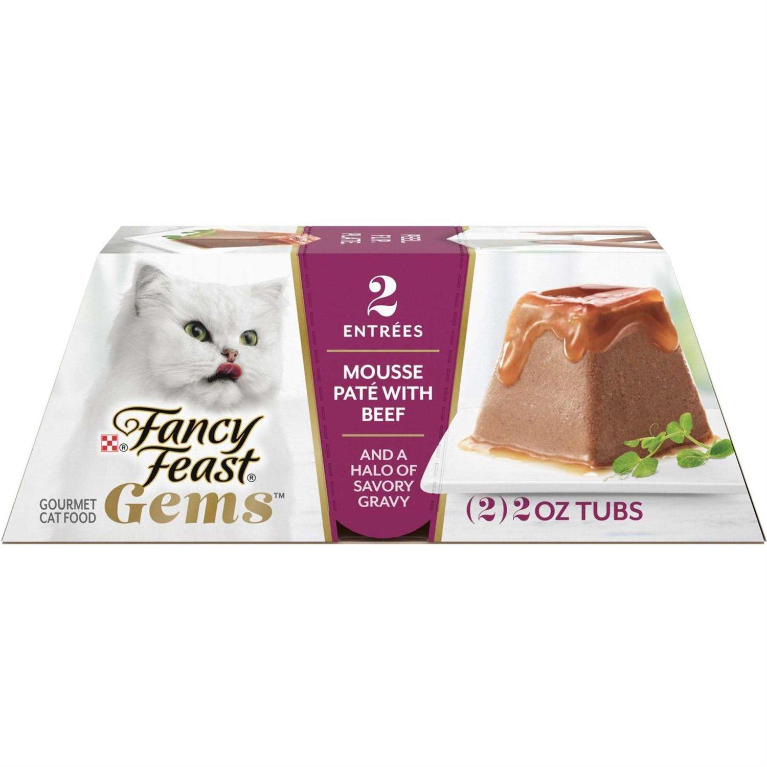 Fancy Feast Gems Mousse Pate Savory Gravy Wet Cat Food - Pet Supplies online store