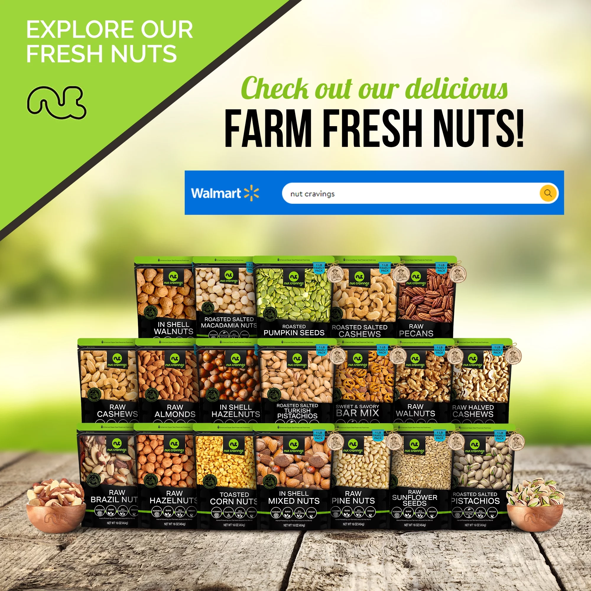 Brazil Nuts, Raw In Shell, Whole (32oz - 2 lbs) by Nut Cravings