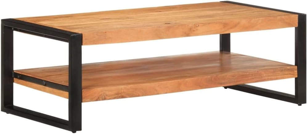 Modern Coffee Table with Storage, Farmhouse Coffee Tables, Space Saving Living Room Tables 47.2