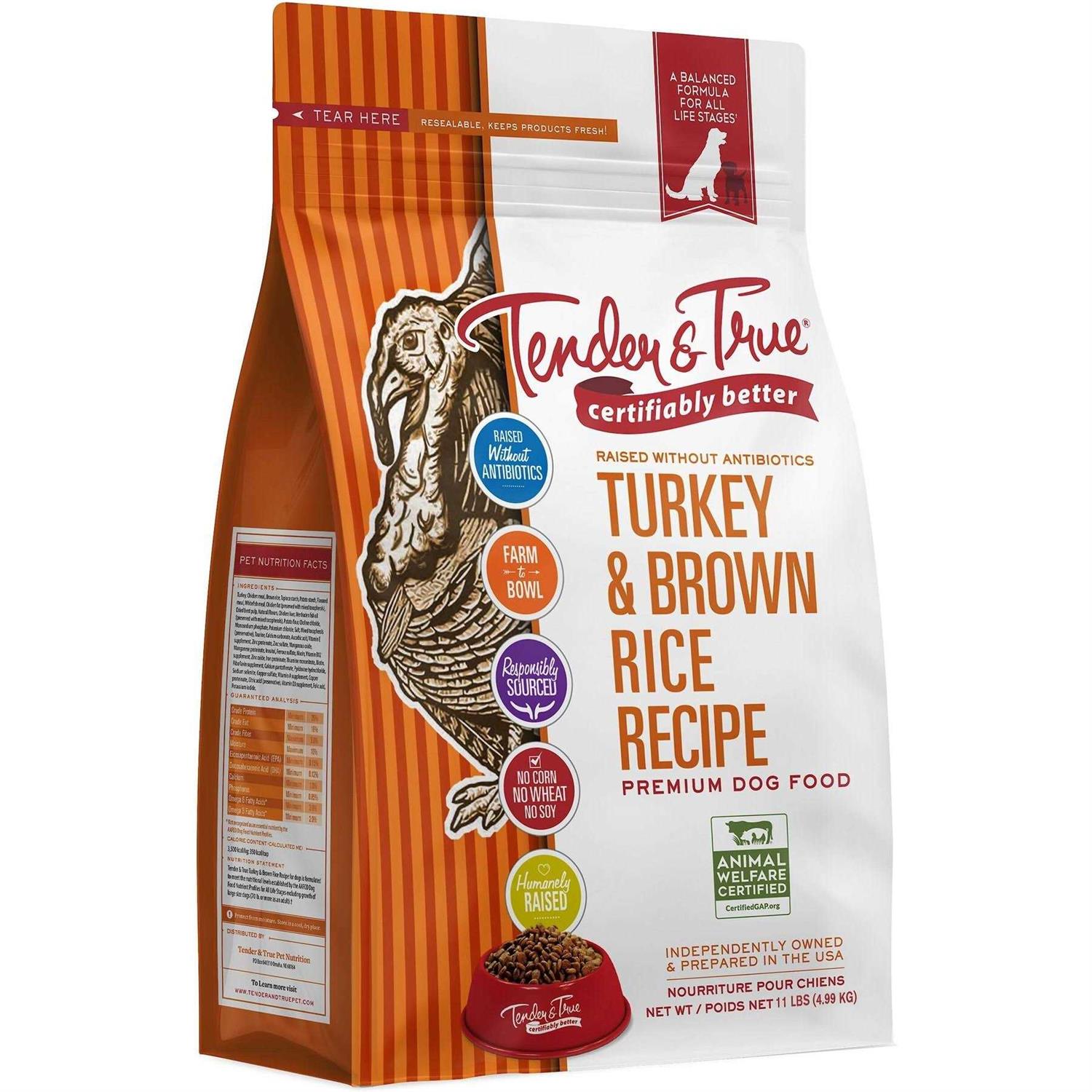 Tender & True Turkey and Brown Rice Recipe Dry Dog Food - Pet Supplies online store