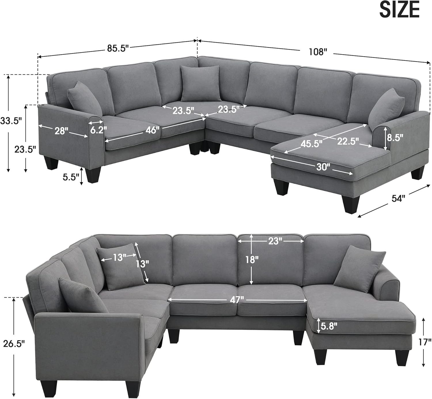 Sectional Sofa 108