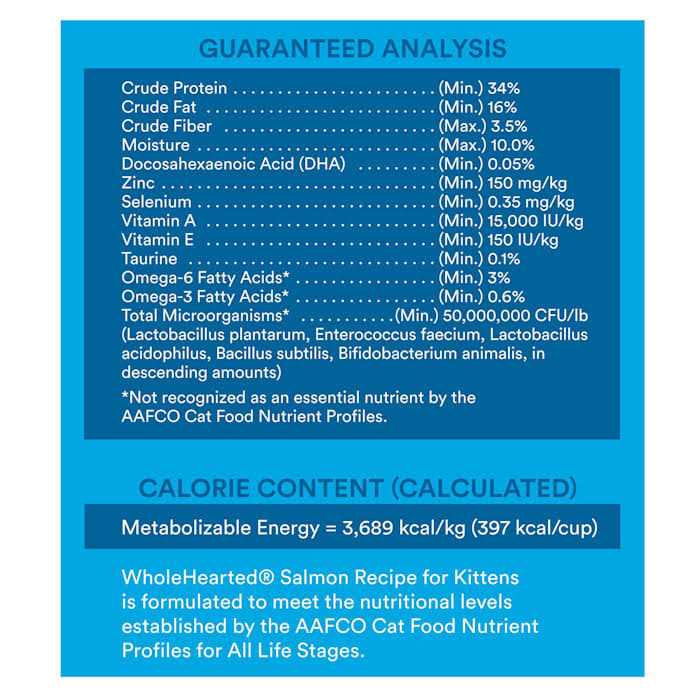 WholeHearted Grain Free Salmon Recipe Dry Kitten Food - Pet Supplies online store