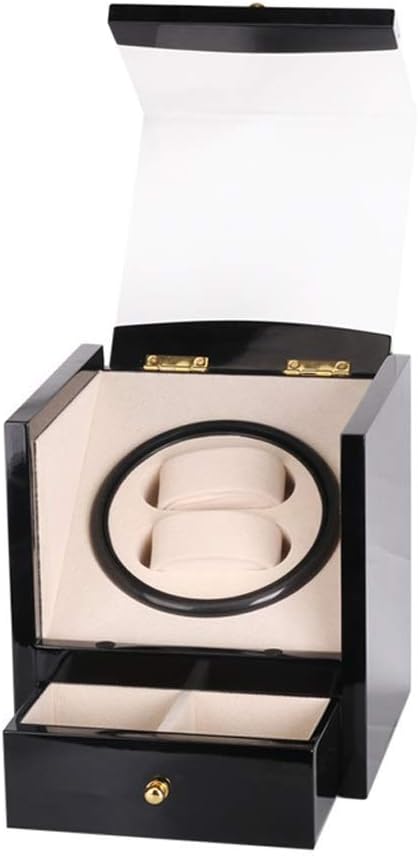 Automatic Watch Winder Box Rotating Box Double Watch Winder Box for 2 Watches Men Womens Watch Winder Box Wooden Storage CaseHoliday Gift
