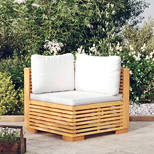 Patio Sofa Chair Patio daybed,Small Balcony Furniture,Outdoor Balcony Furniture,with Dark Gray Cushions Solid Wood Teak