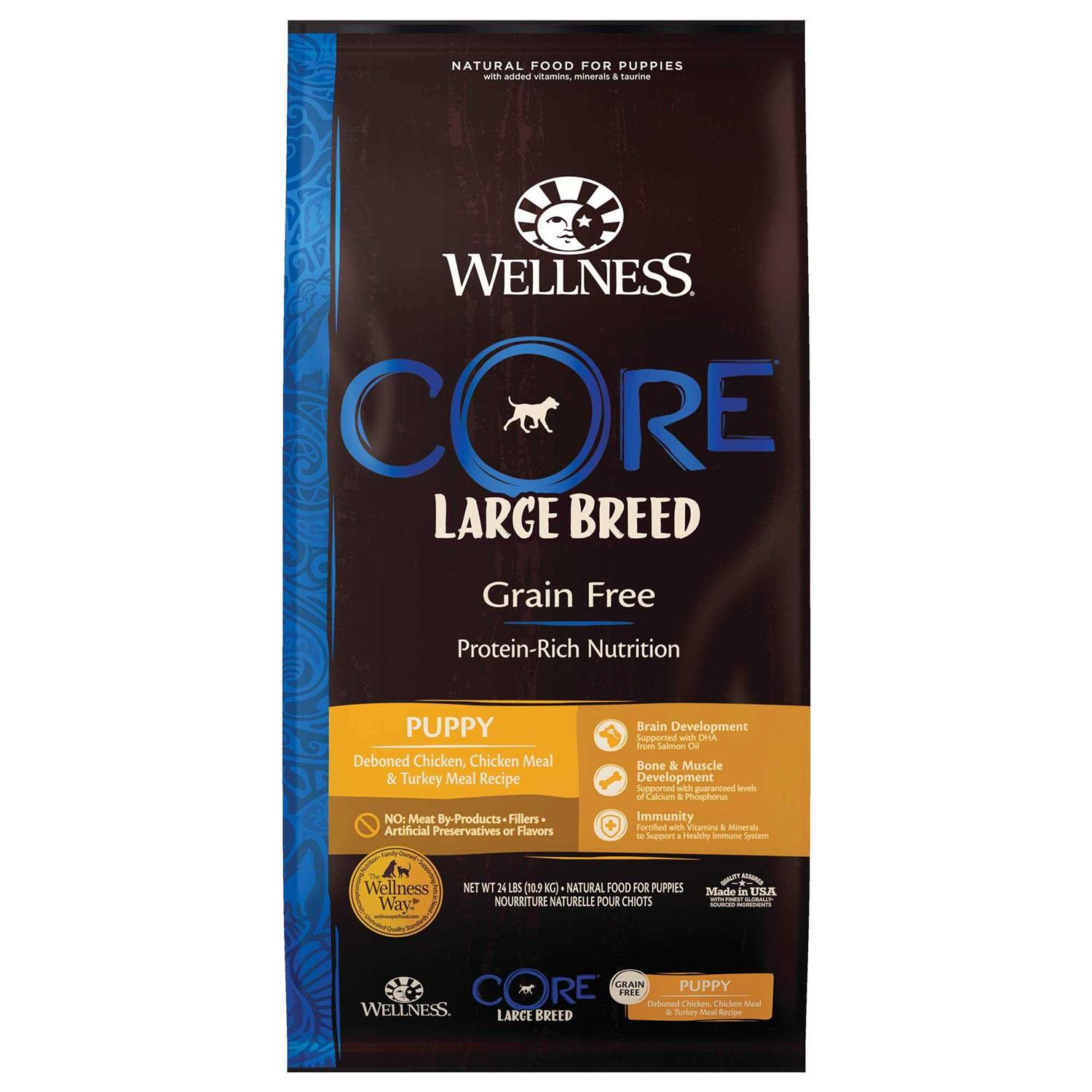 Wellness Core Natural Grain Free Dry Dog Food Large Breed Puppy - Pet Supplies online store