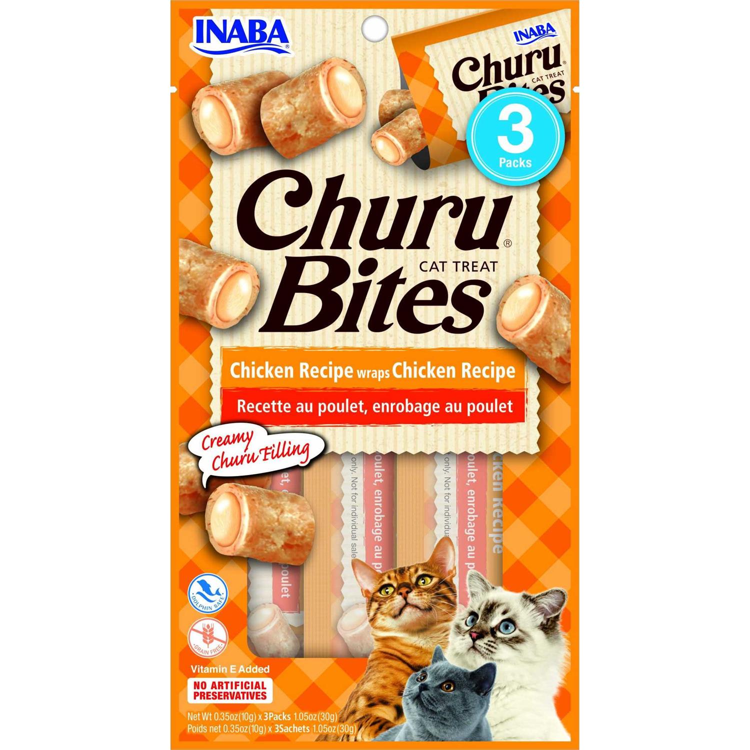 Inaba Churu Bites Cat Treat Chicken Recipe Wraps Chicken Recipe - Pet Supplies online store