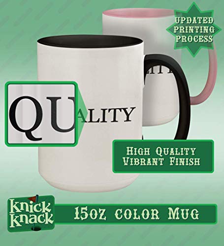 got quadruplication? - 15oz Ceramic Colored Handle and Inside Coffee Mug Cup, Black