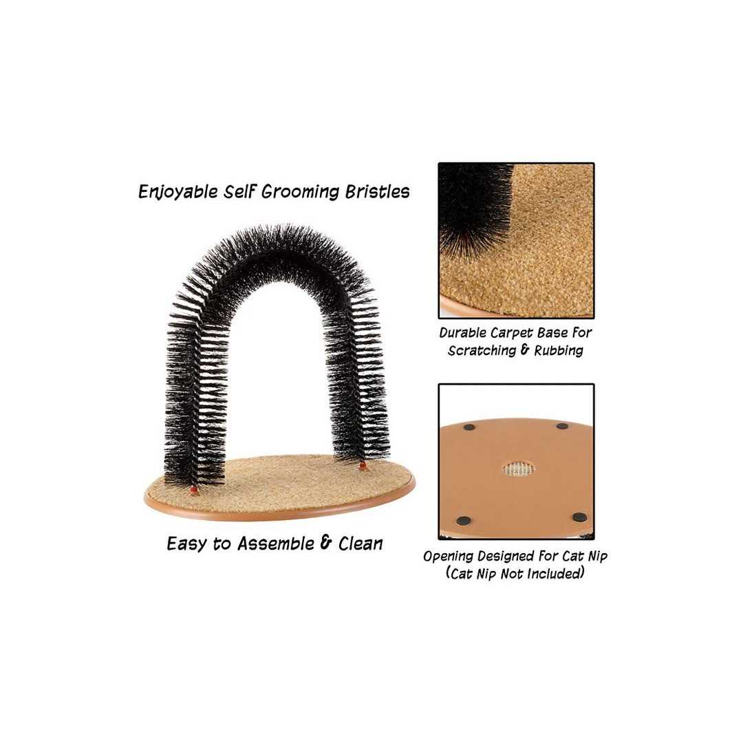 Pet Adobe Self-Grooming Cat Arch with Bristle Ring - Pet Supplies online store
