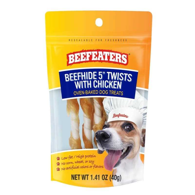 Beefeaters Oven Baked Beefhide Chicken Twists Dog - Pet Supplies online store