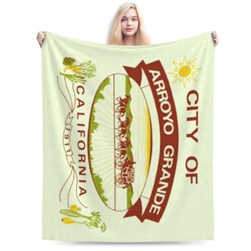 Flag of Arroyo Grande, California Throw Blanket 40