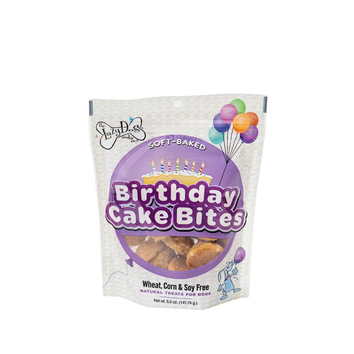 The Lazy Dog Cookie Co. Birthday Cake Bites Dog Treats - Pet Supplies online store