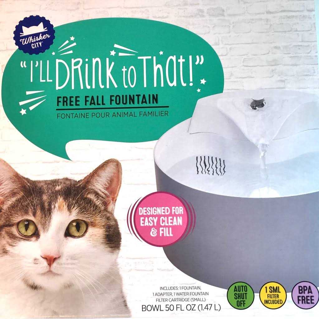 Whisker City Free Fall Cat Fountain - Pet Supplies online store