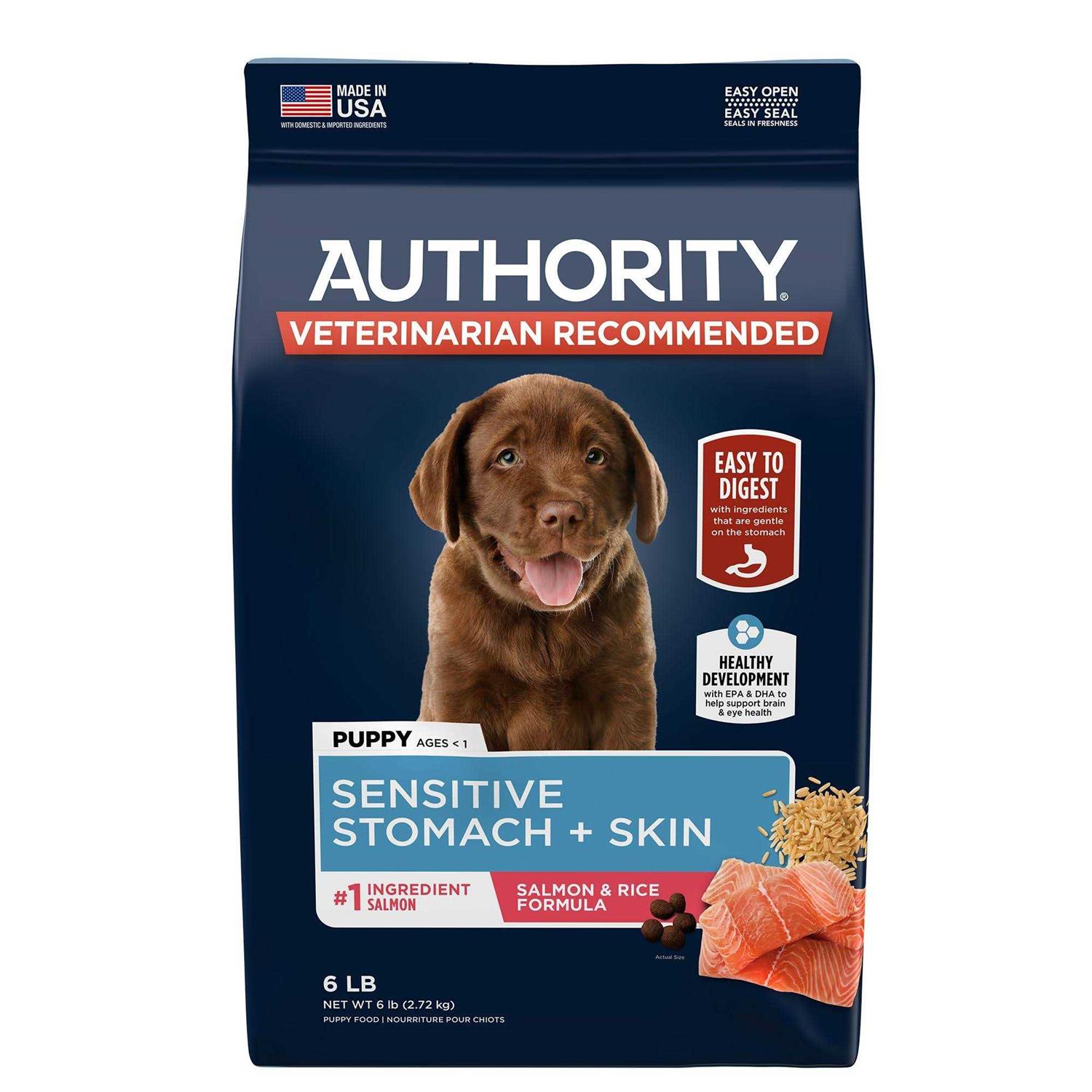 Authority Sensitive Stomach and Skin Puppy Dry Dog Food - Pet Supplies online store
