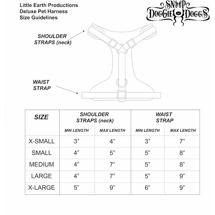 Snoop Doggie Doggs Deluxe Quilted Pet Harness - Pet Supplies online store