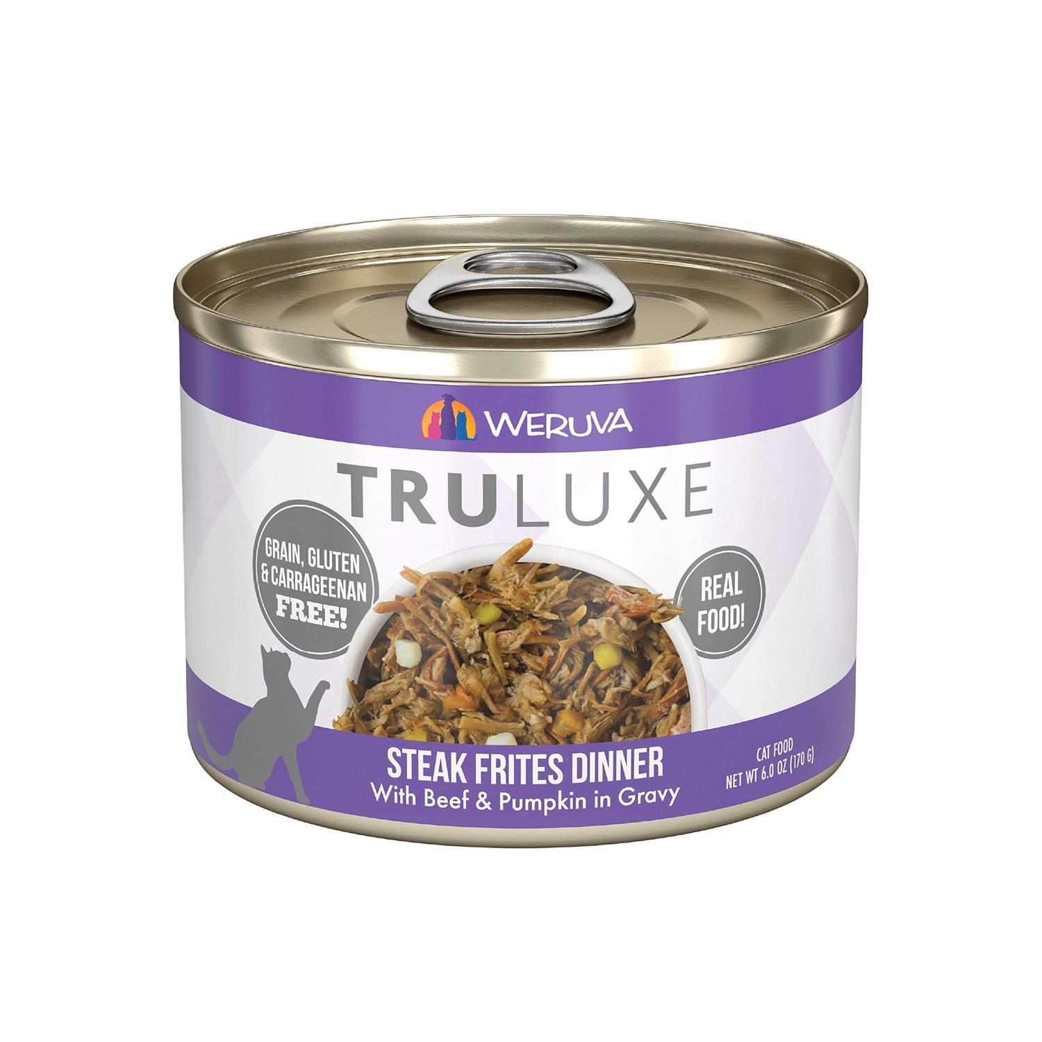 Weruva TruLuxe Steak Frites Beef & Pumpkin Canned Cat Food - Pet Supplies online store