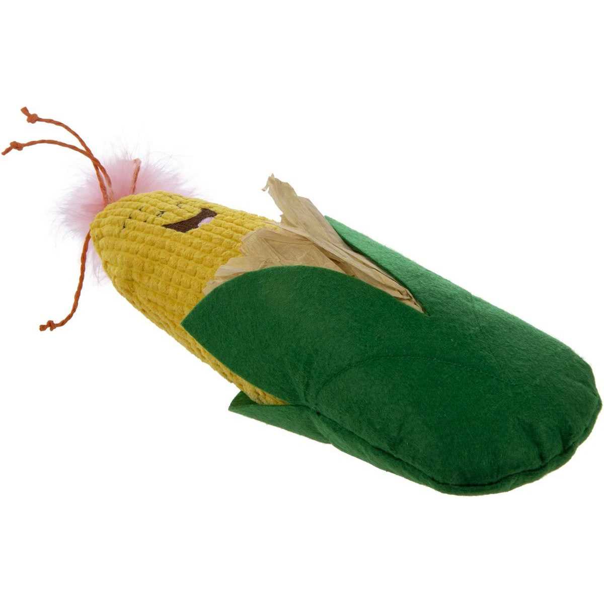 SmartyKat Corny Kicker Jumbo Crinkle Kicker Catnip Cat Toy - Pet Supplies online store