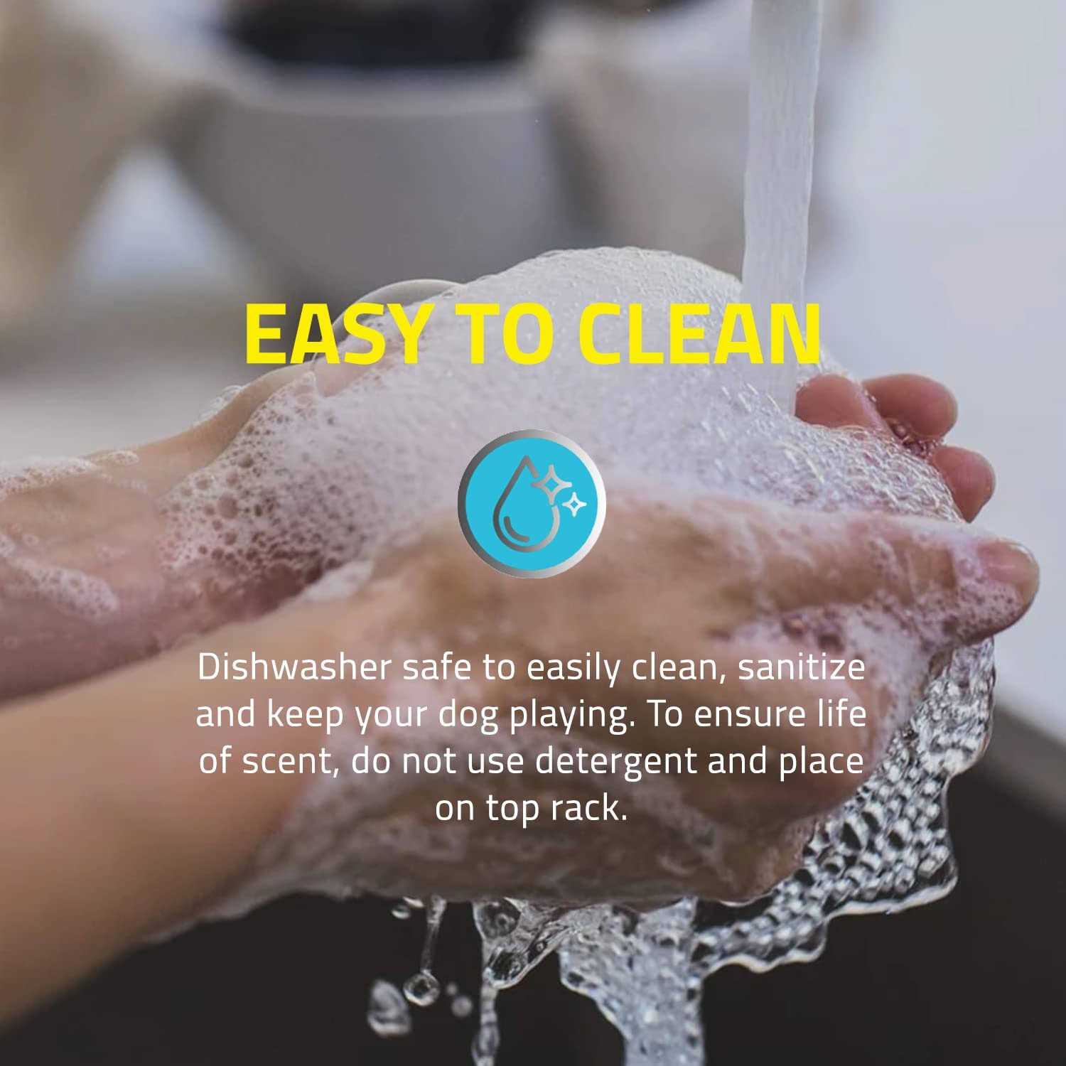 Playology Squeaky Chew Ball Dog Toy - Pet Supplies online store