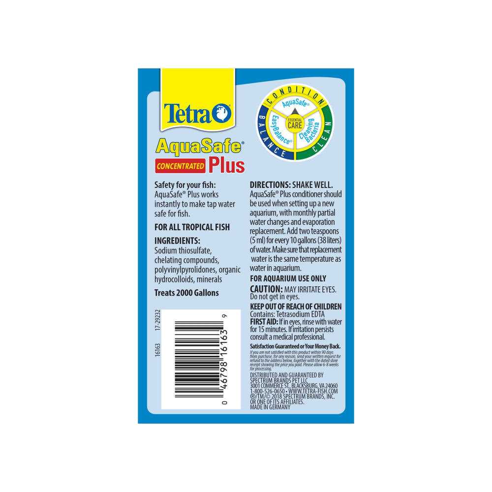 Tetra AquaSafe Plus Water Conditioner - Pet Supplies online store