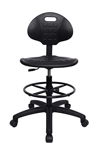 Deluxe Polyurethane Drafting Lab Stool Chair, 18