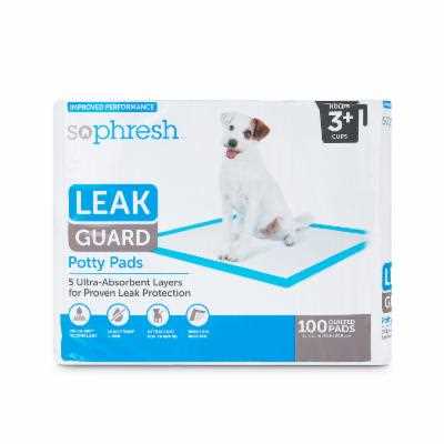 So Phresh Large Leak Guard Quilted Potty Pads, Count of 100 - Pet Supplies online store