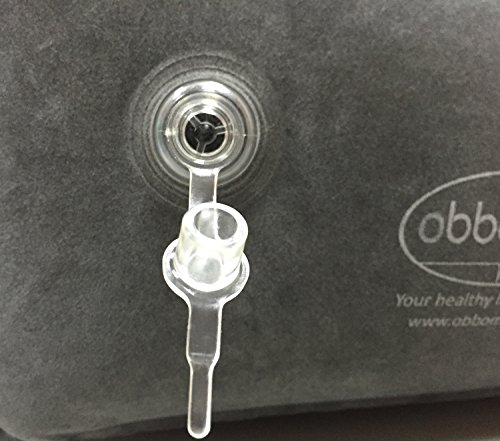 ObboMed® HR-7690 Extra Long Wide Inflatable Portable Bed Wedge Pillow w/Velour Surface Finish, Powerful Pump Included, for Sleep, Travel, Horizontal Indention Prevent Sliding, 45