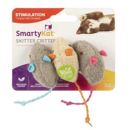 SmartyKat Skitter Critters Catnip Toys - Pet Supplies online store