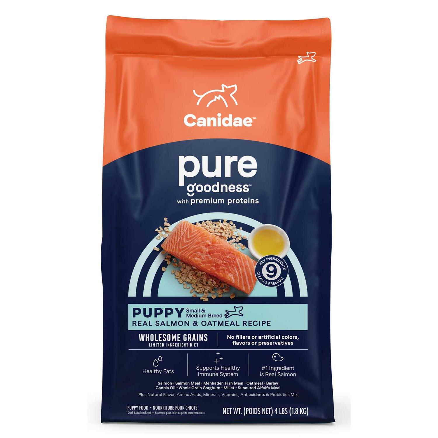 Canidae Pure Puppy Salmon & Oatmeal Dry Dog Food - Pet Supplies online store