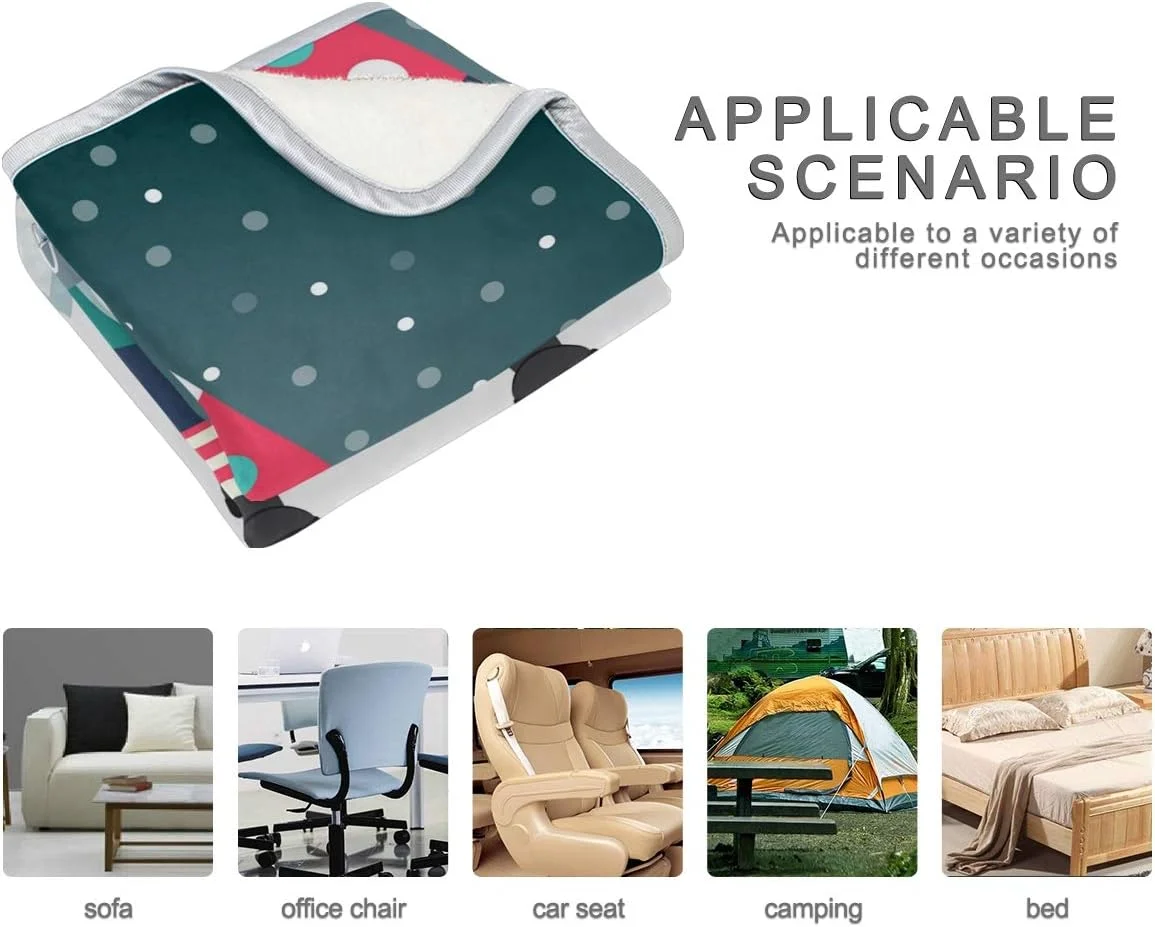 Wellsay Luxury Blanket Home Decor Merry Christmas Cute Gnome Throw Blanket Lightweight Microfiber Super Soft Warm Cozy Plush Bed Blanket 50 x 60 Inches