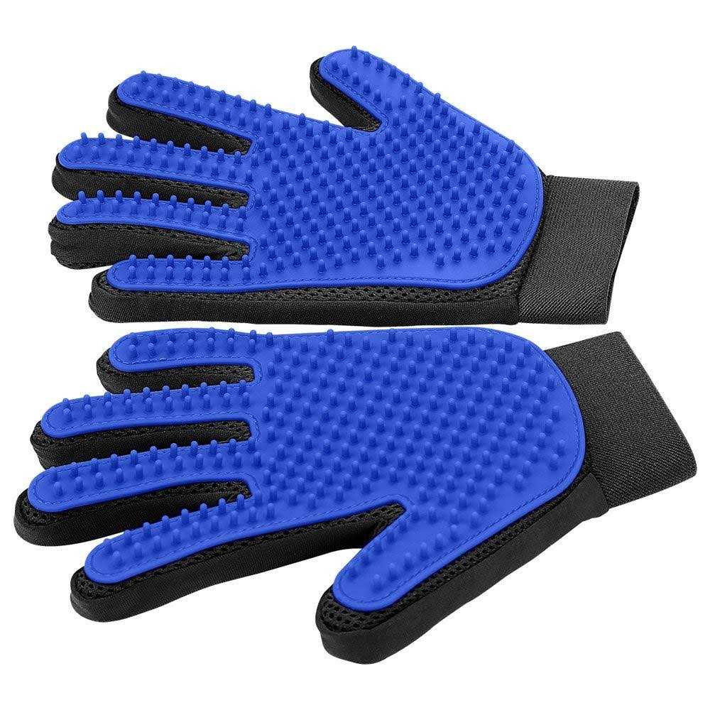delomo Pet Hair Remover Glove Gentle Pet Grooming Glove Brush Deshedding Glove - Pet Supplies online store