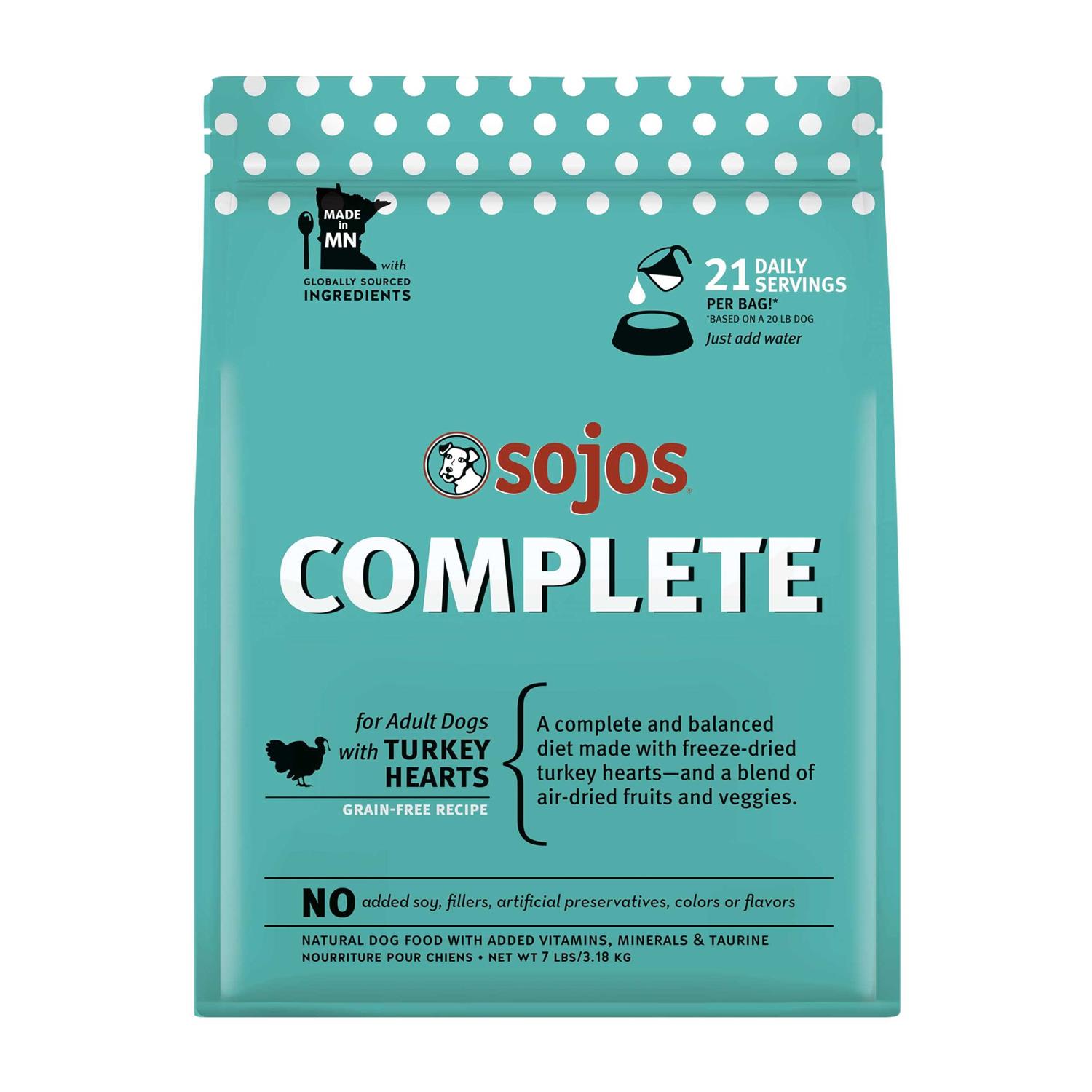 Sojos Freeze Dried Turkey Complete Dog Food - Pet Supplies online store