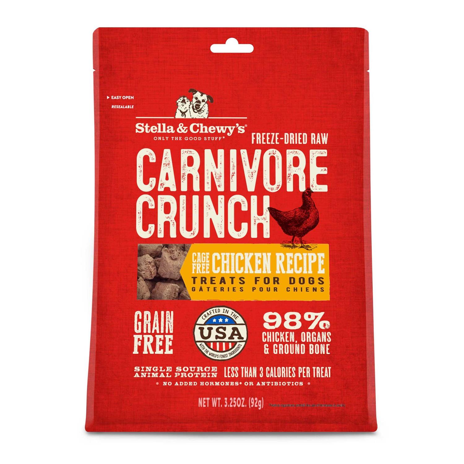 Stella & Chewy's Carnivore Crunch Chicken Dog Treats - Pet Supplies online store